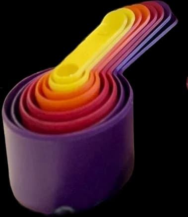 Tazas medidoras de colores